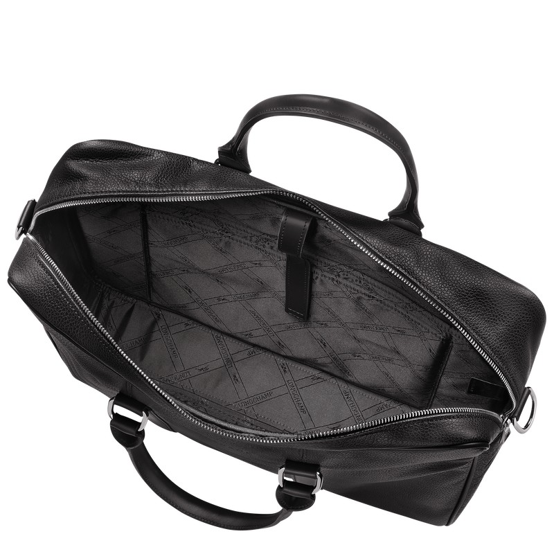 Longchamp Le Foulonné M Briefcase Zwart | GEMX45287