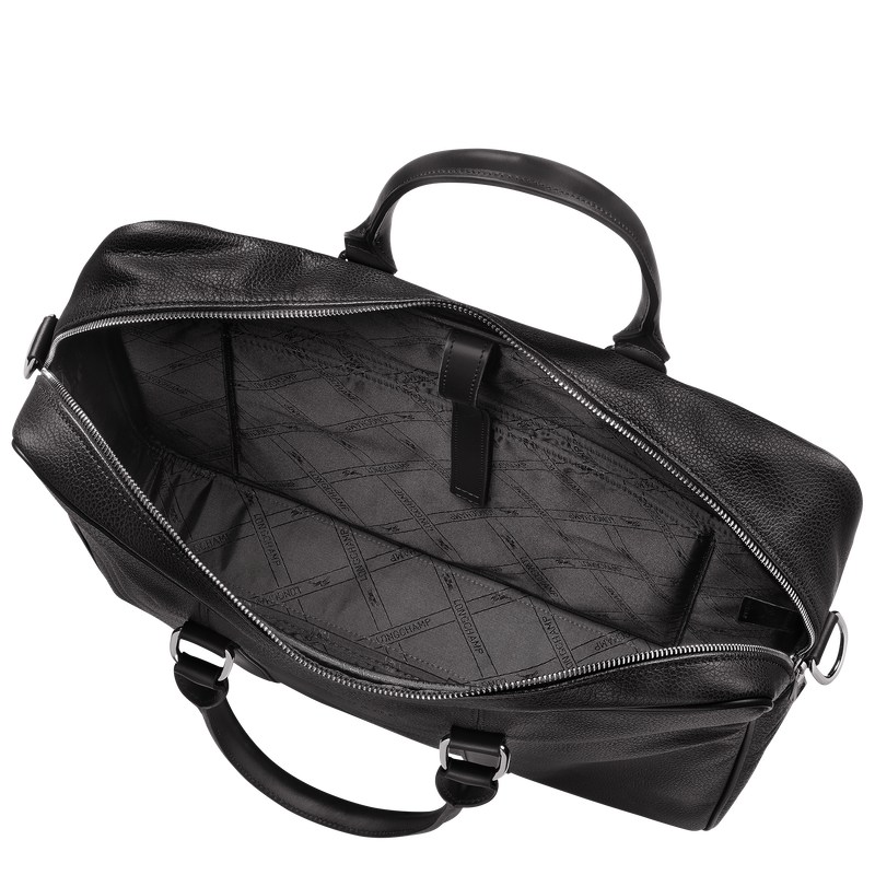 Longchamp Le Foulonné M Briefcase Zwart | ZEYI62579