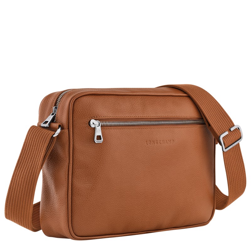 Longchamp Le Foulonné M Camera Bag Caramel | VMSW69483