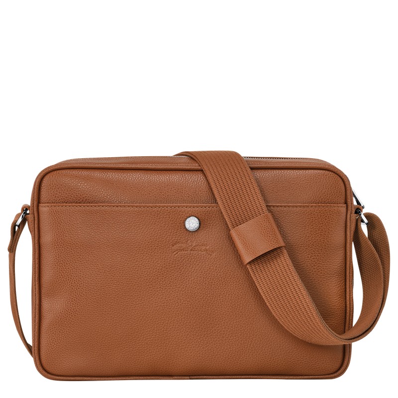 Longchamp Le Foulonné M Camera Bag Caramel | VMSW69483