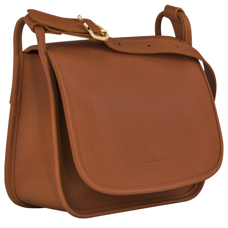 Longchamp Le Foulonné M Crossbody Bag Caramel | ZELD48651