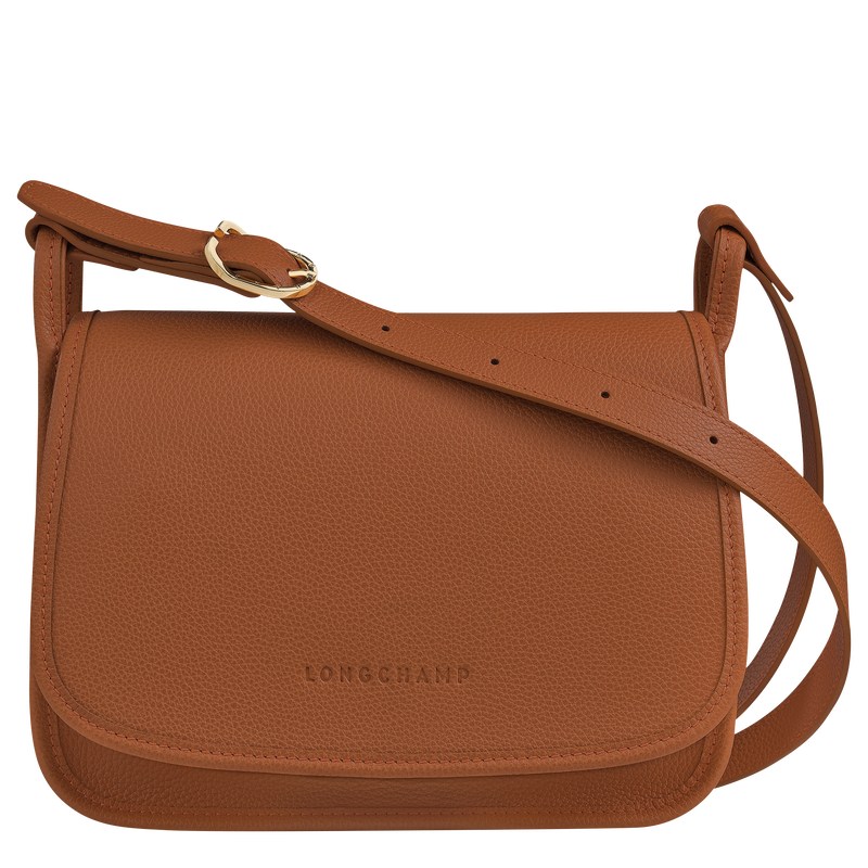 Longchamp Le Foulonné M Crossbody Bag Caramel | ZELD48651