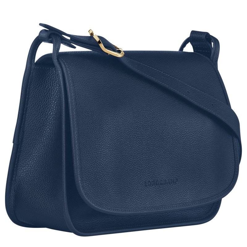 Longchamp Le Foulonné M Crossbody Bag Donkerblauw | XJWA75342