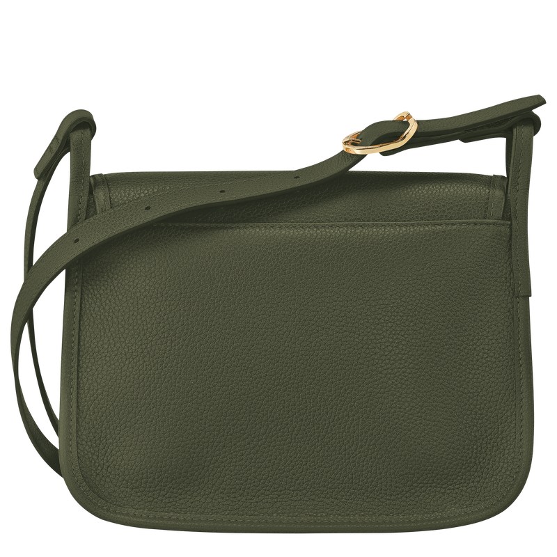 Longchamp Le Foulonné M Crossbody Bag Khaki | MZPI32546