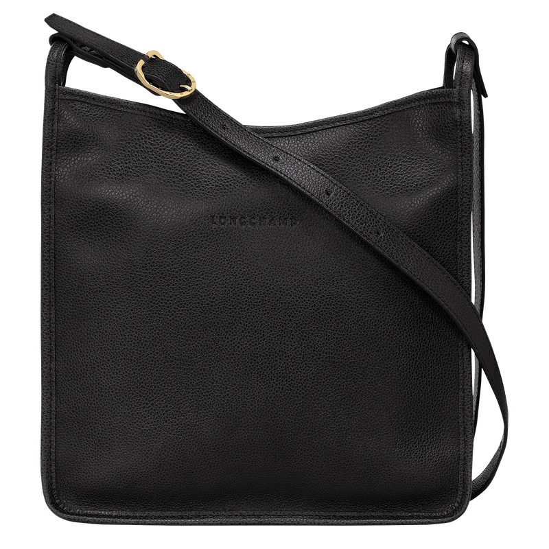 Longchamp Le Foulonné M Crossbody Bag Zwart | WOHT70426