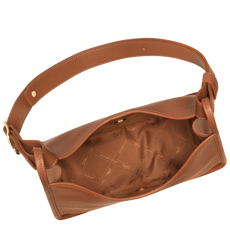 Longchamp Le Foulonné M Hobo Bag Caramel | GUAJ86395