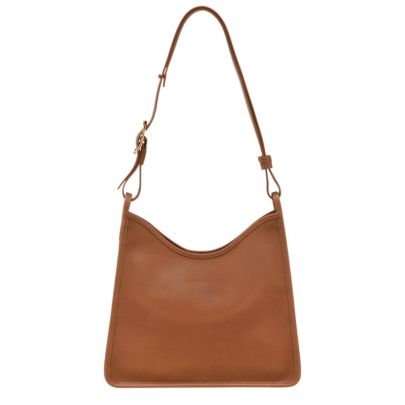 Longchamp Le Foulonné M Hobo Bag Caramel | GUAJ86395