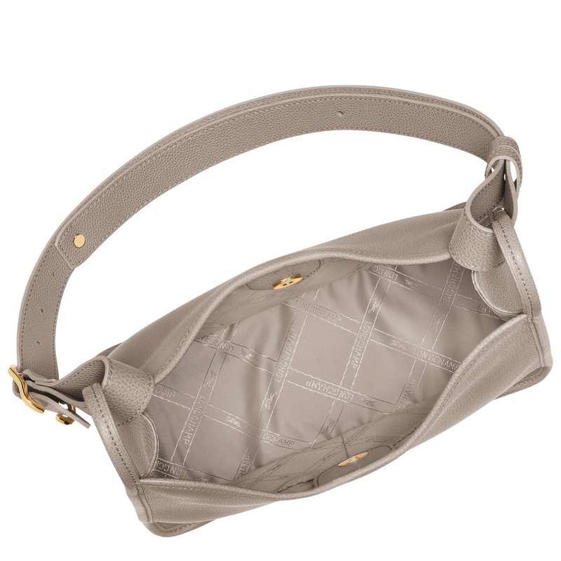 Longchamp Le Foulonné M Hobo Bag Turtledove | CWHL08749