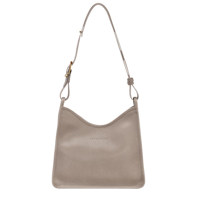 Longchamp Le Foulonné M Hobo Bag Turtledove | CWHL08749