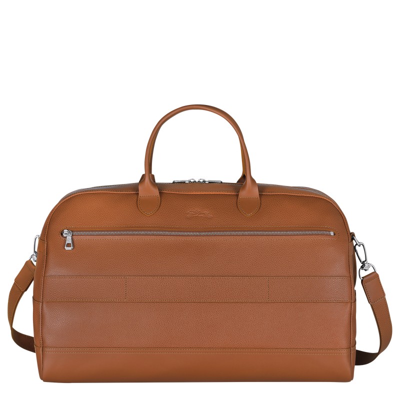 Longchamp Le Foulonné M Travel Bag Caramel | VJRA84016