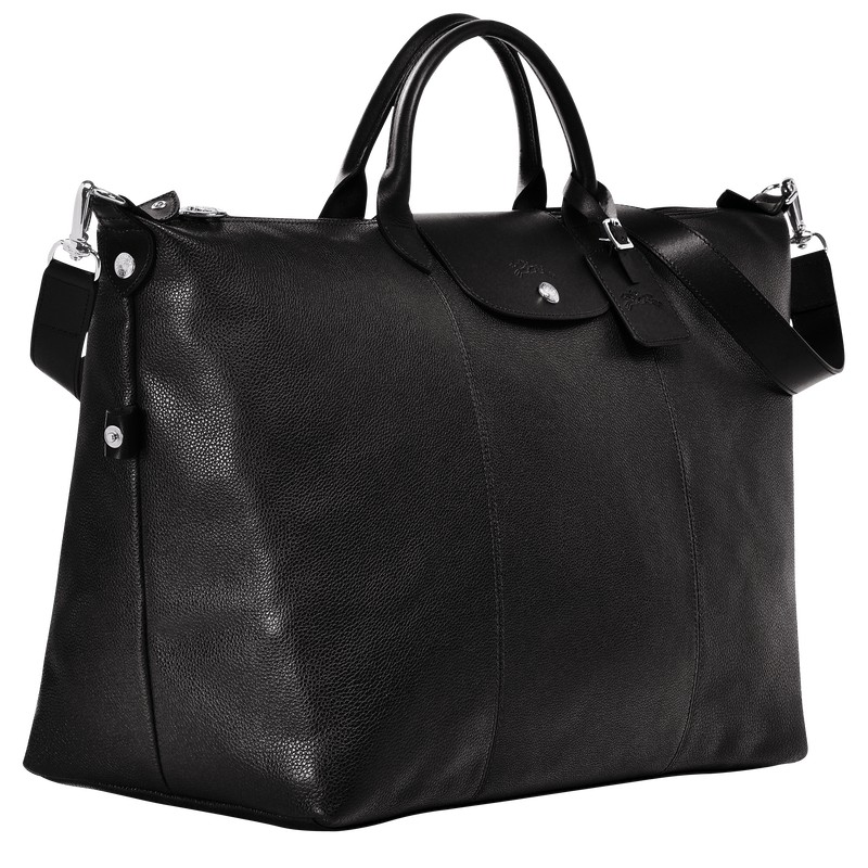 Longchamp Le Foulonné M Travel Bag Zwart | QGJD24098