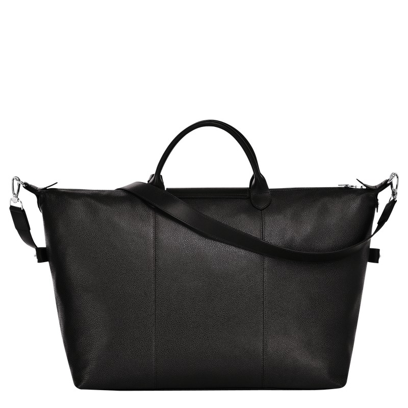 Longchamp Le Foulonné M Travel Bag Zwart | QGJD24098