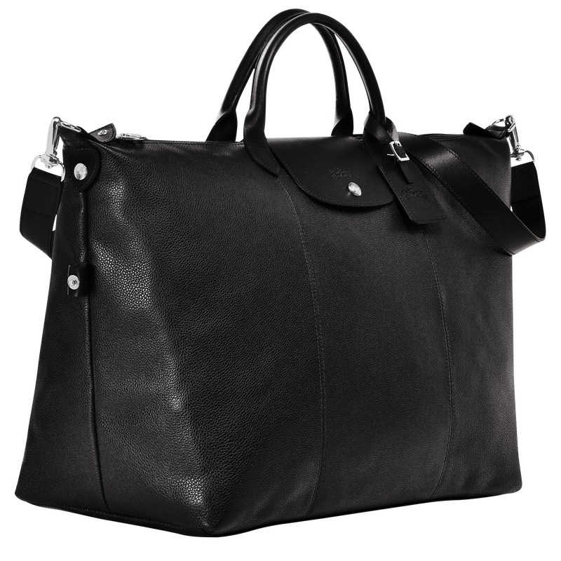 Longchamp Le Foulonné M Travel Bag Zwart | TMXP96078