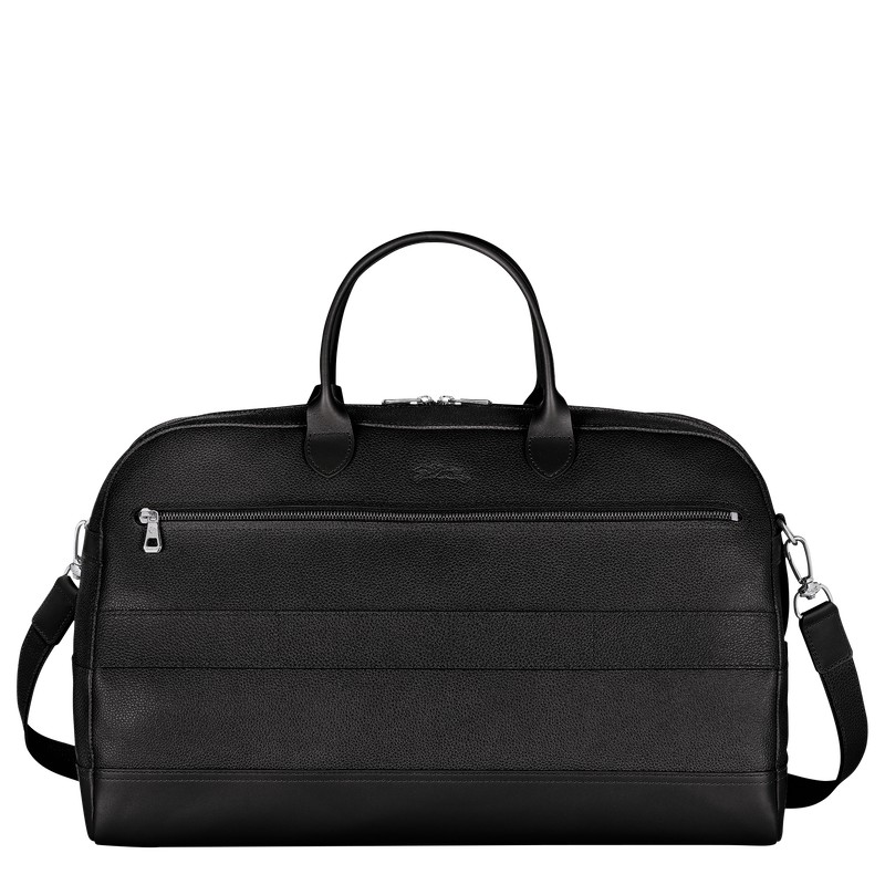 Longchamp Le Foulonné M Travel Bag Zwart | BJOM35289