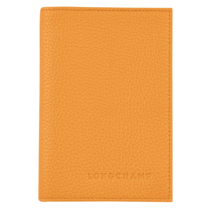 Longchamp Le Foulonné Passport Cover Abrikoos | ZUCX08349