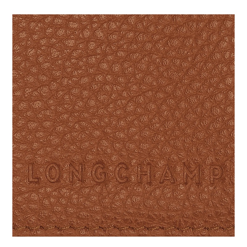 Longchamp Le Foulonné Passport Cover Caramel | IUHG56129