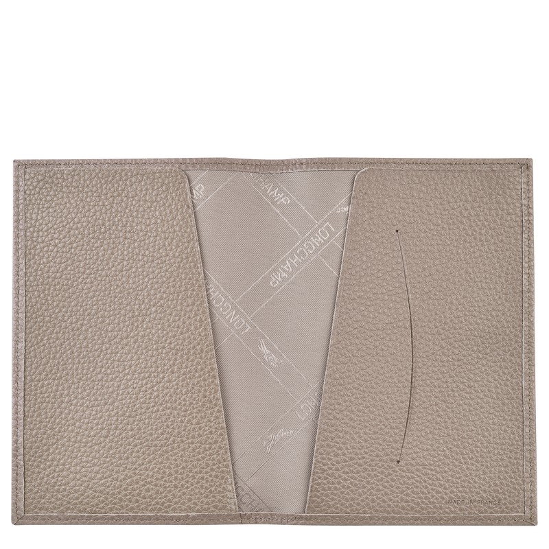 Longchamp Le Foulonné Passport Cover Turtledove | ITGA58462