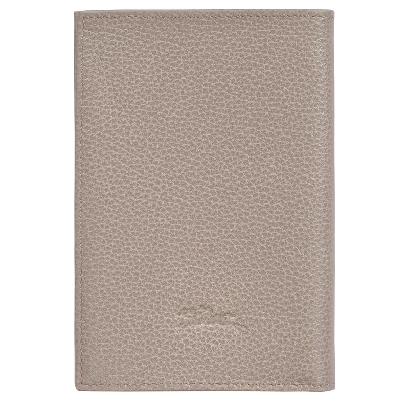 Longchamp Le Foulonné Passport Cover Turtledove | THDC10368