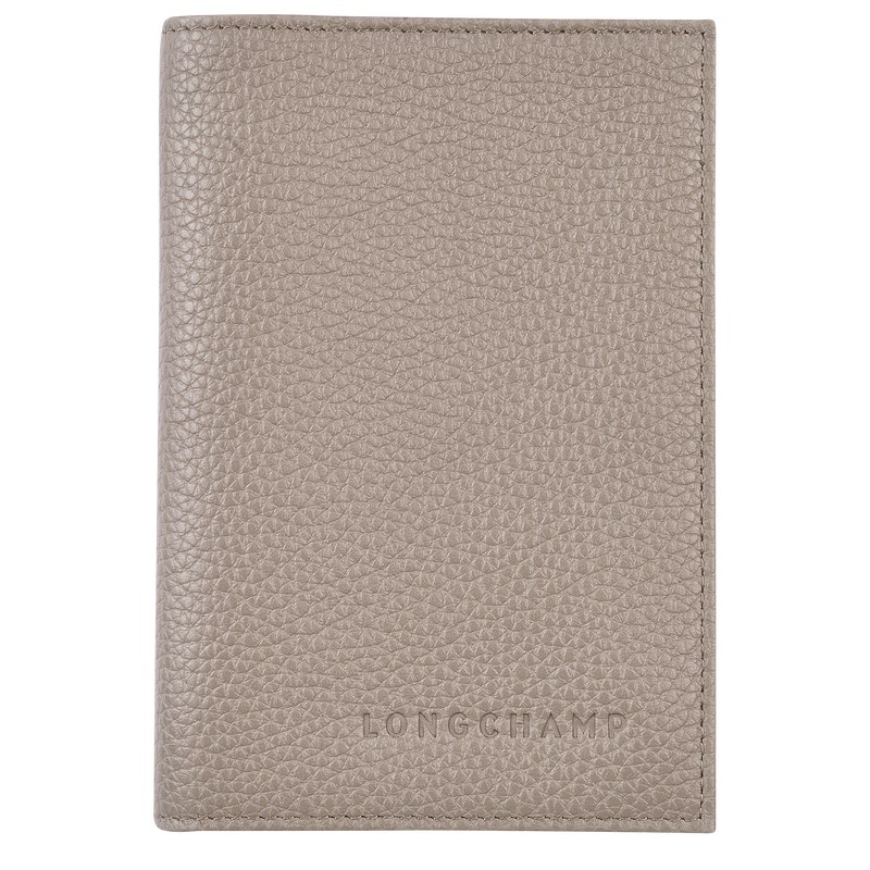 Longchamp Le Foulonné Passport Cover Turtledove | THDC10368