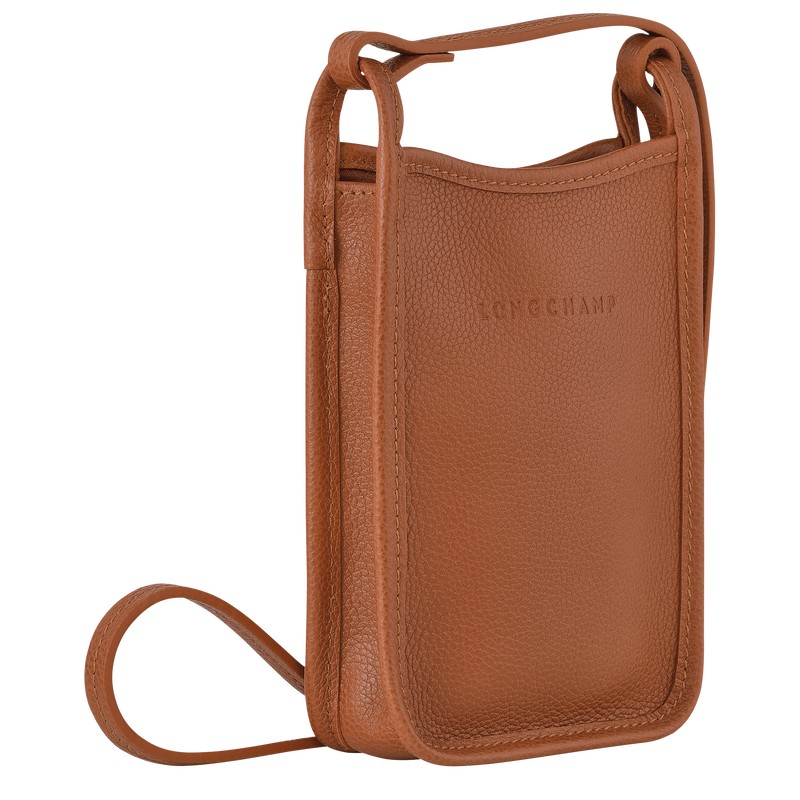 Longchamp Le Foulonné Phone Case Caramel | JZIE91564