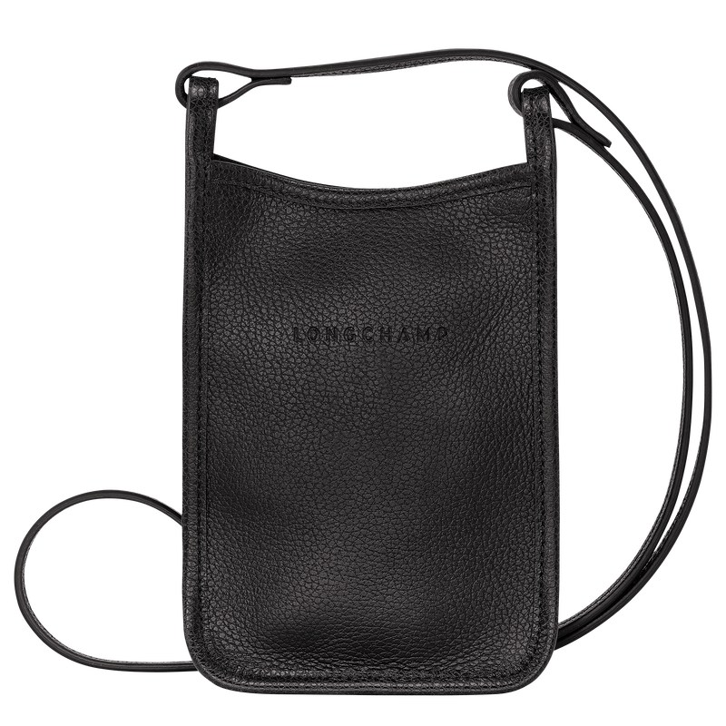 Longchamp Le Foulonné Phone Case Zwart | EXPK80271