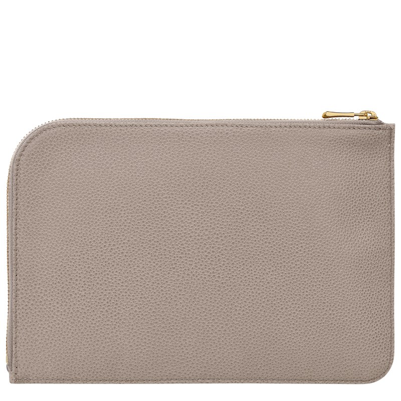 Longchamp Le Foulonné Pouch Turtledove | DQBV98140