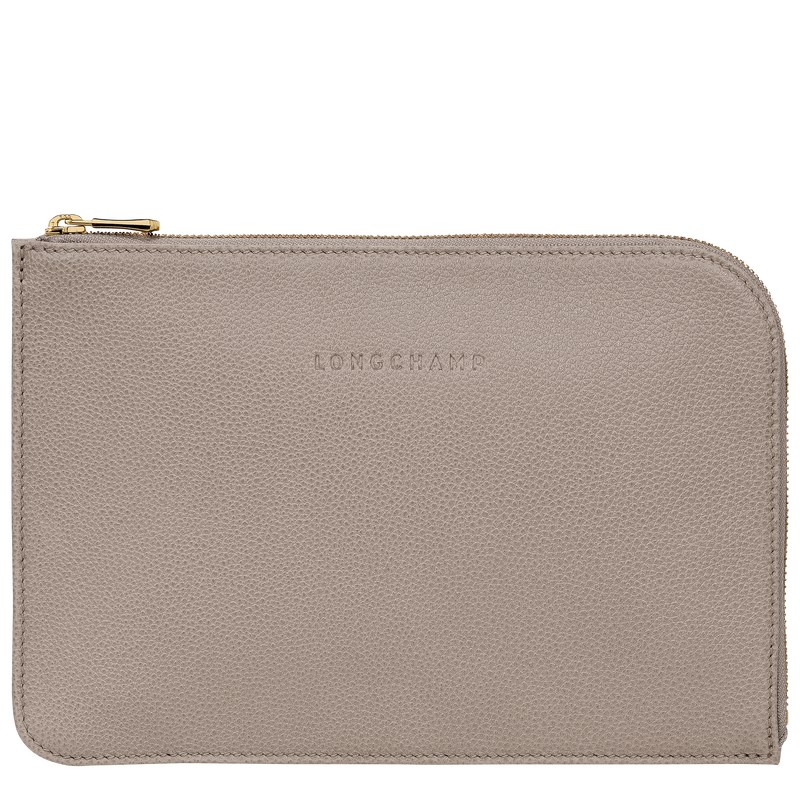 Longchamp Le Foulonné Pouch Turtledove | DQBV98140