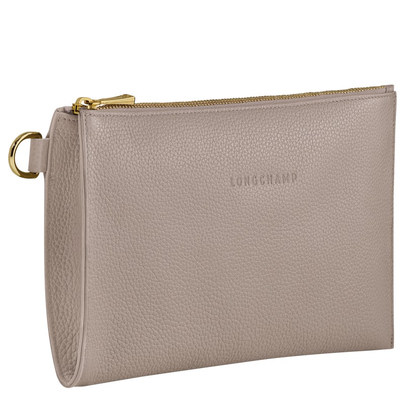 Longchamp Le Foulonné Pouch Turtledove | GZEP53960