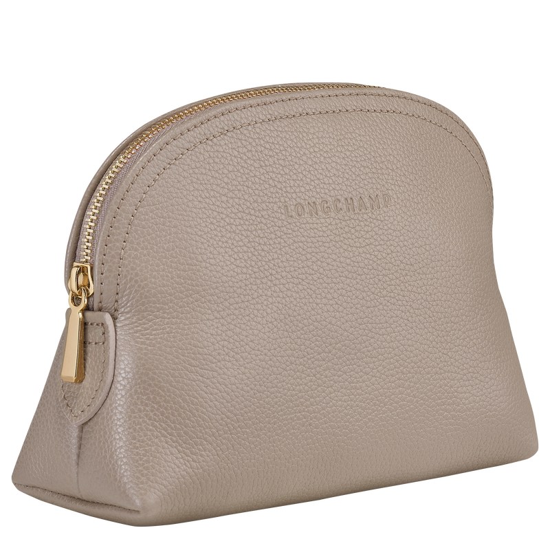 Longchamp Le Foulonné Pouch Turtledove | RYQF96253