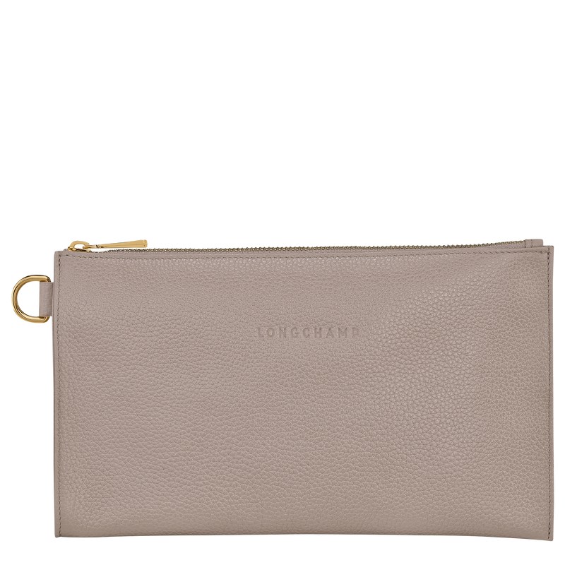 Longchamp Le Foulonné Pouch Turtledove | ZGTA69327