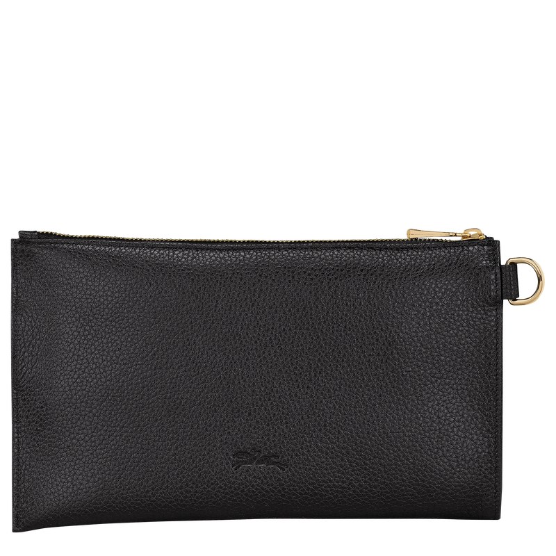 Longchamp Le Foulonné Pouch Zwart | EUDC70913