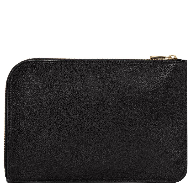 Longchamp Le Foulonné Pouch Zwart | RIEL13084