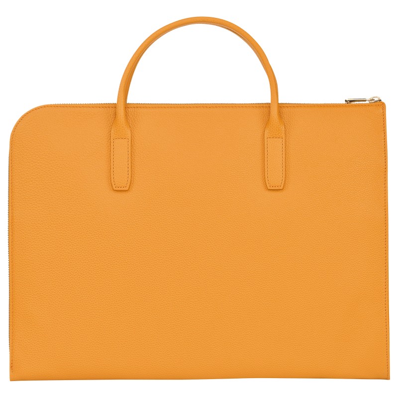 Longchamp Le Foulonné S Briefcase Abrikoos | NHQR61047