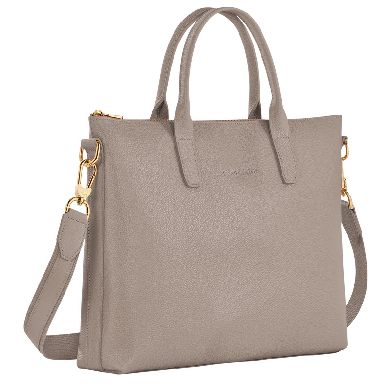 Longchamp Le Foulonné S Briefcase Turtledove | JQCE12943