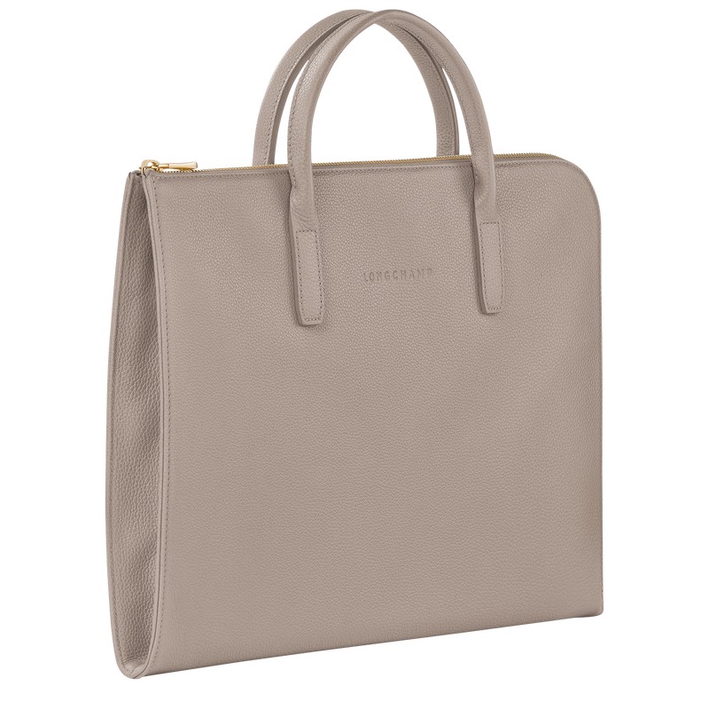 Longchamp Le Foulonné S Briefcase Turtledove | DVOX87209