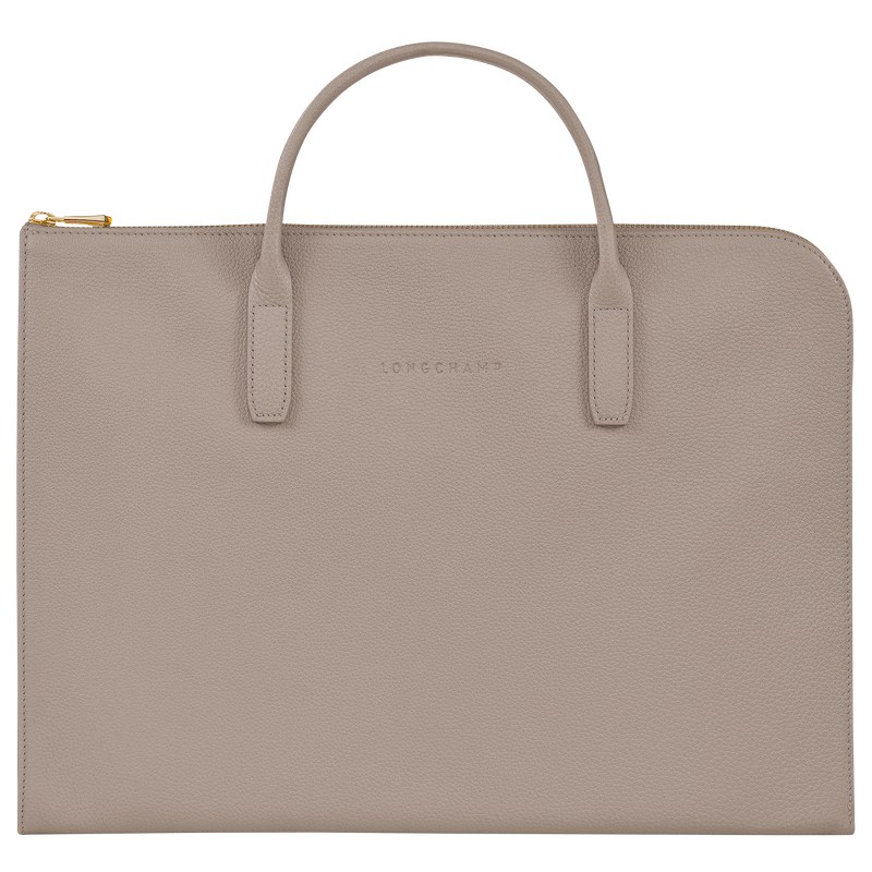 Longchamp Le Foulonné S Briefcase Turtledove | MEOD63597