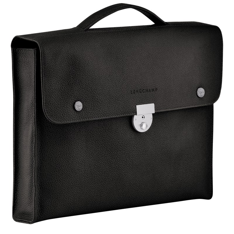 Longchamp Le Foulonné S Briefcase Zwart | CDOZ78012