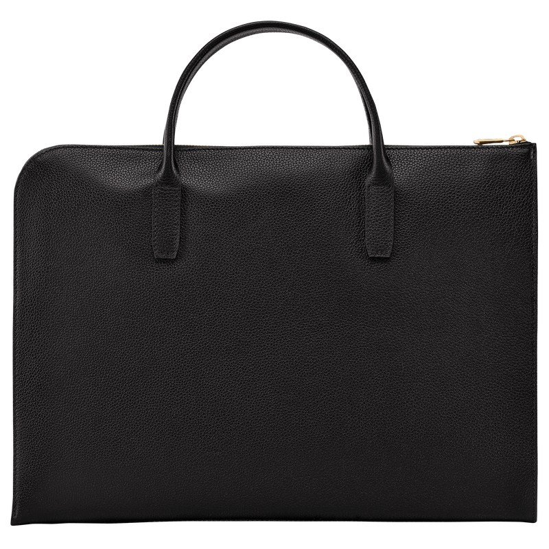 Longchamp Le Foulonné S Briefcase Zwart | NFDX38016