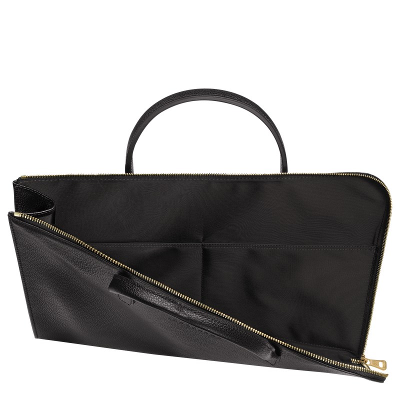 Longchamp Le Foulonné S Briefcase Zwart | NFDX38016