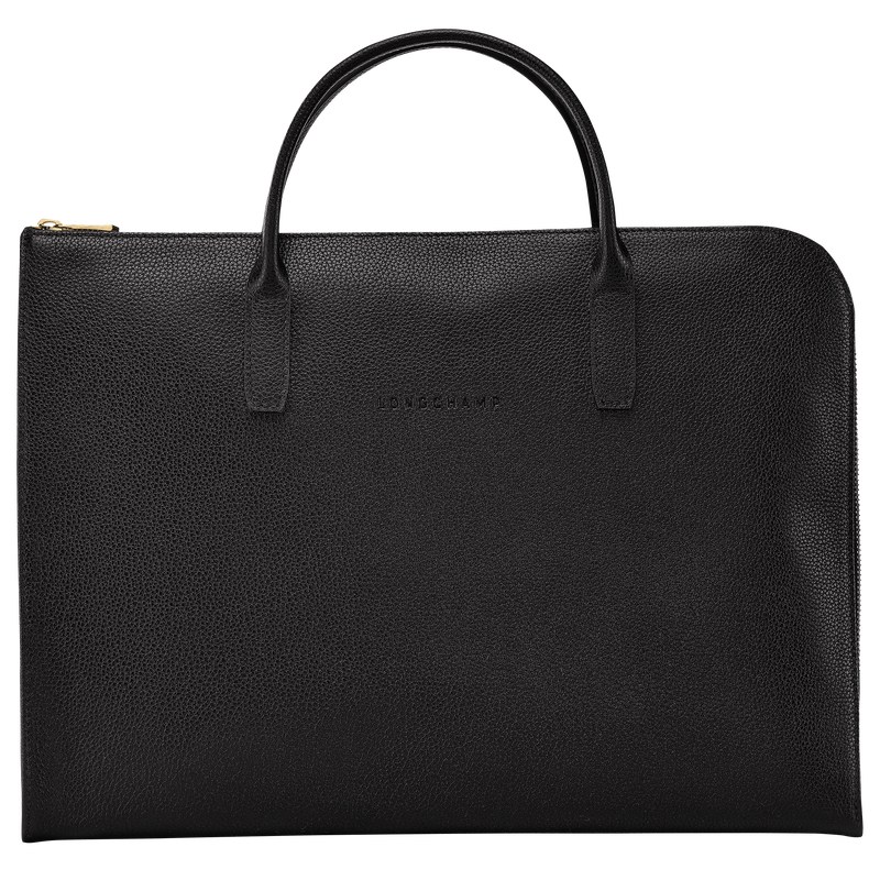 Longchamp Le Foulonné S Briefcase Zwart | NFDX38016