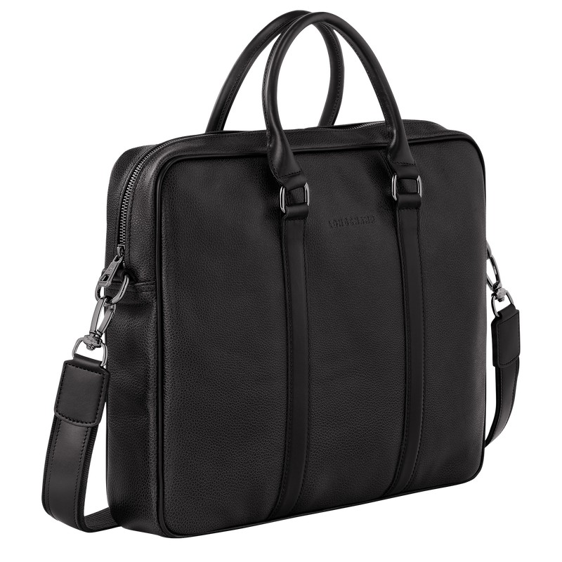 Longchamp Le Foulonné S Briefcase Zwart | CRPV36054