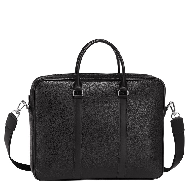 Longchamp Le Foulonné S Briefcase Zwart | CRPV36054