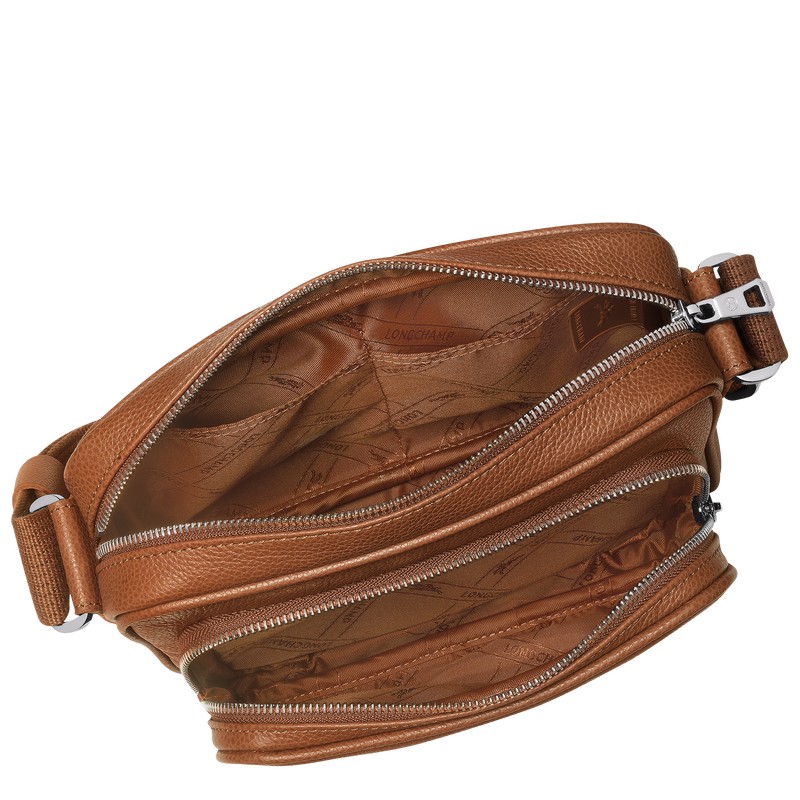 Longchamp Le Foulonné S Camera Bag Caramel | TVLS52963