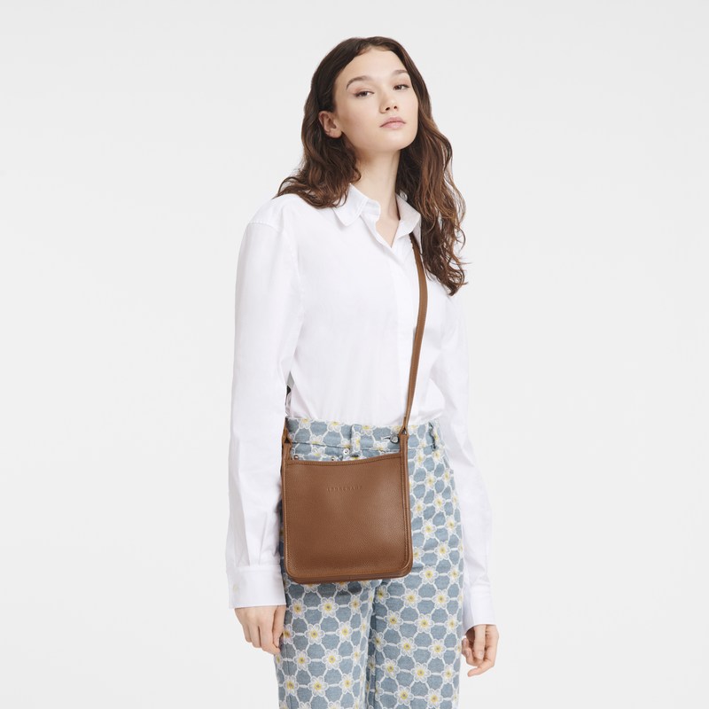 Longchamp Le Foulonné S Crossbody Bag Caramel | VQKH17346