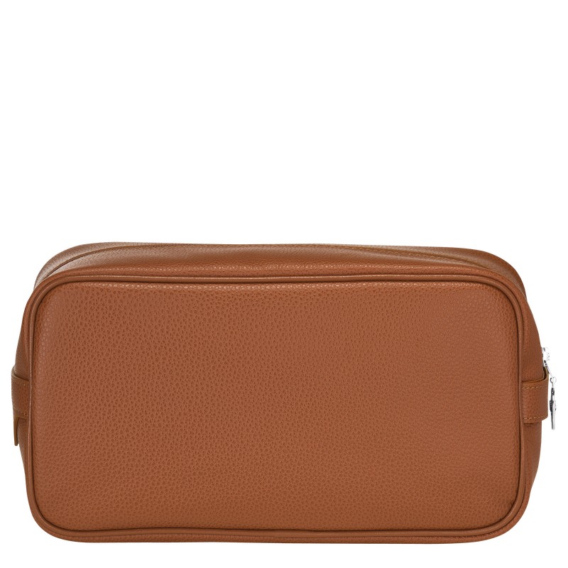 Longchamp Le Foulonné Toiletry Case Caramel | CSPO76139