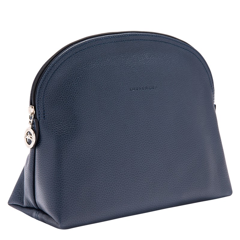 Longchamp Le Foulonné Toiletry Case Donkerblauw | SDYG60932