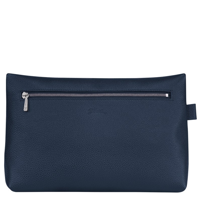 Longchamp Le Foulonné Toiletry Case Donkerblauw | NMYP25791