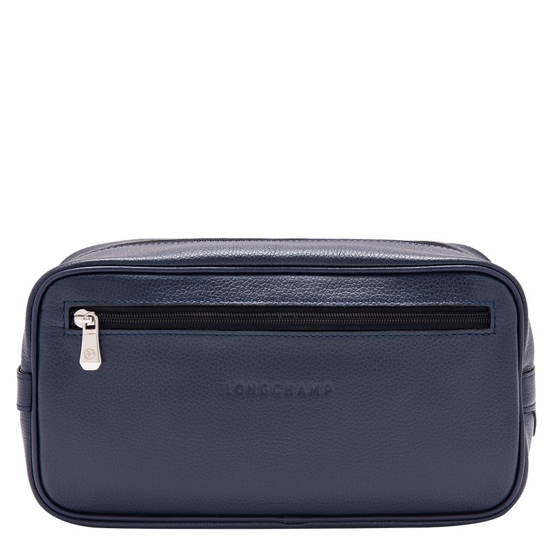 Longchamp Le Foulonné Toiletry Case Donkerblauw | IBME94107