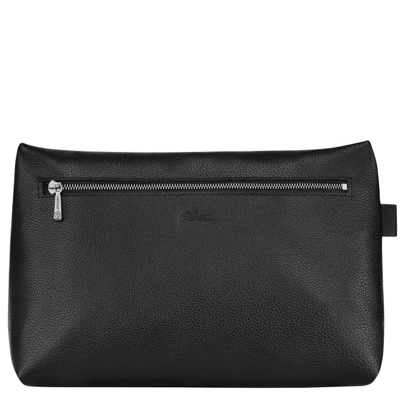 Longchamp Le Foulonné Toiletry Case Zwart | BUVS62410