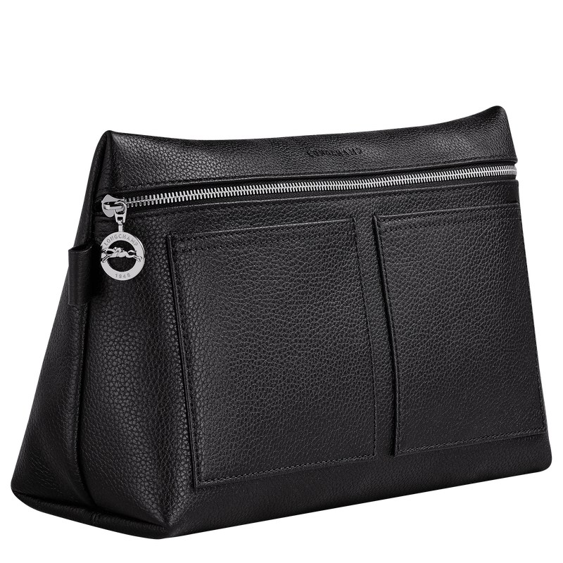 Longchamp Le Foulonné Toiletry Case Zwart | FYTL51092